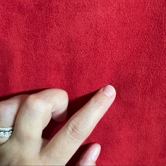 Design Lab Lord and Taylor Red Laser Cut Short Sleeve Dress Size Small - Picture 7 of 8